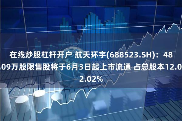 在线炒股杠杆开户 航天环宇(688523.SH)：4890.09万股限售股将于6月3日起上市流通 占总股本12.02%