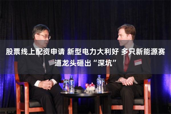 股票线上配资申请 新型电力大利好 多只新能源赛道龙头砸出“深坑”